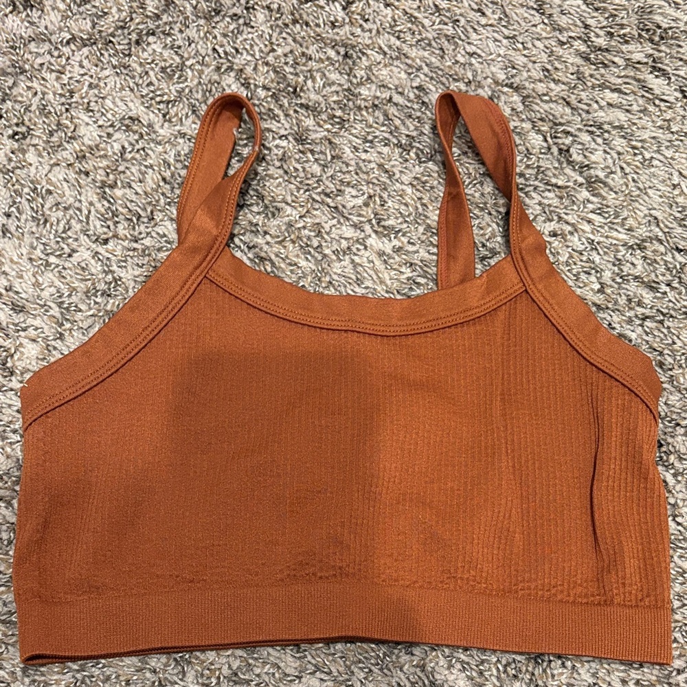 Women's Stylish Rust Crop Top